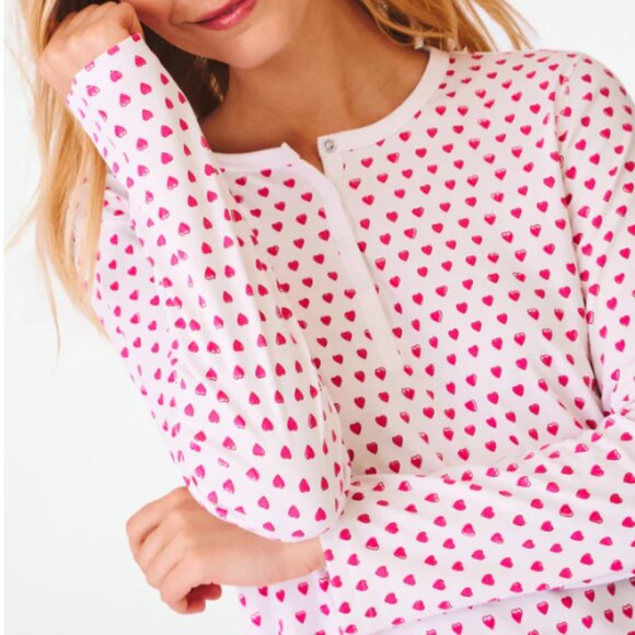 Roller Rabbit Pink Hearts PJs New with Tags in Poly - Picture 5 of 8